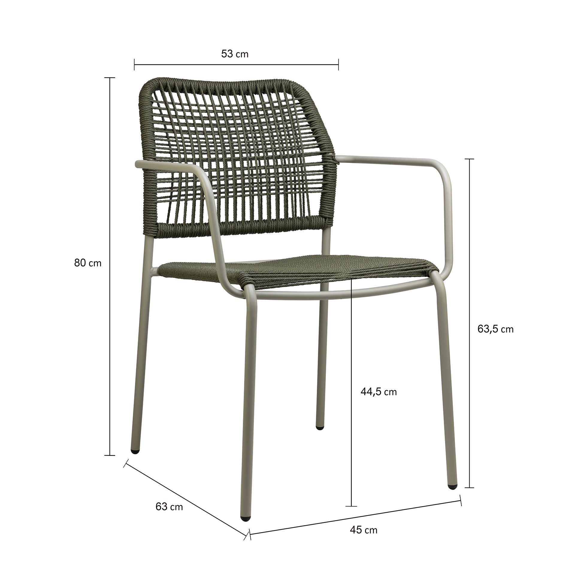 TWISTER OUTDOOR CHAIR OLIVE
