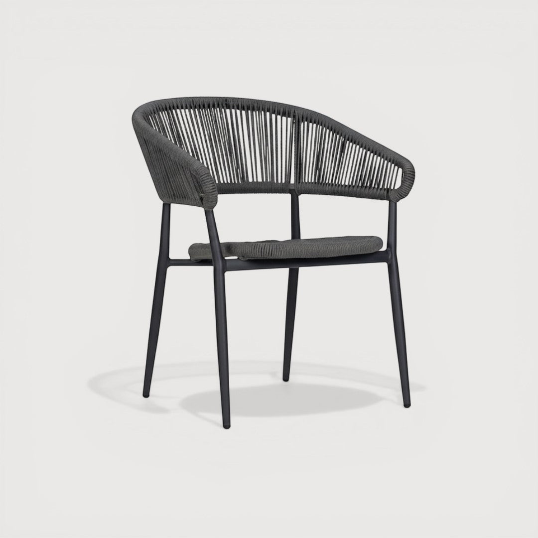 JACOB OUTDOOR CHAIR CHARCOAL