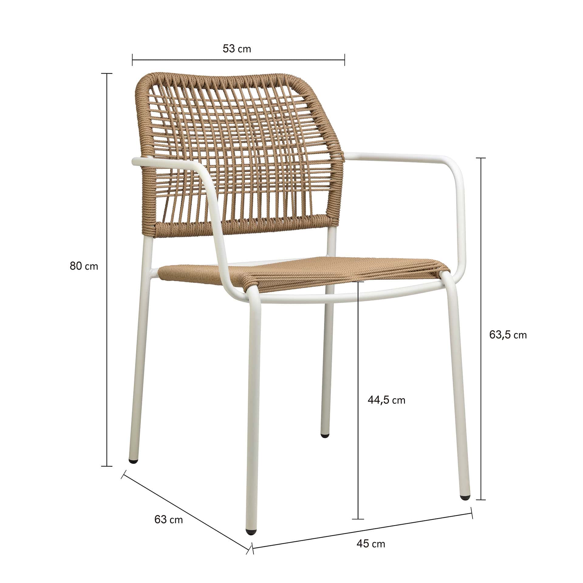 TWISTER OUTDOOR CHAIR NATURAL