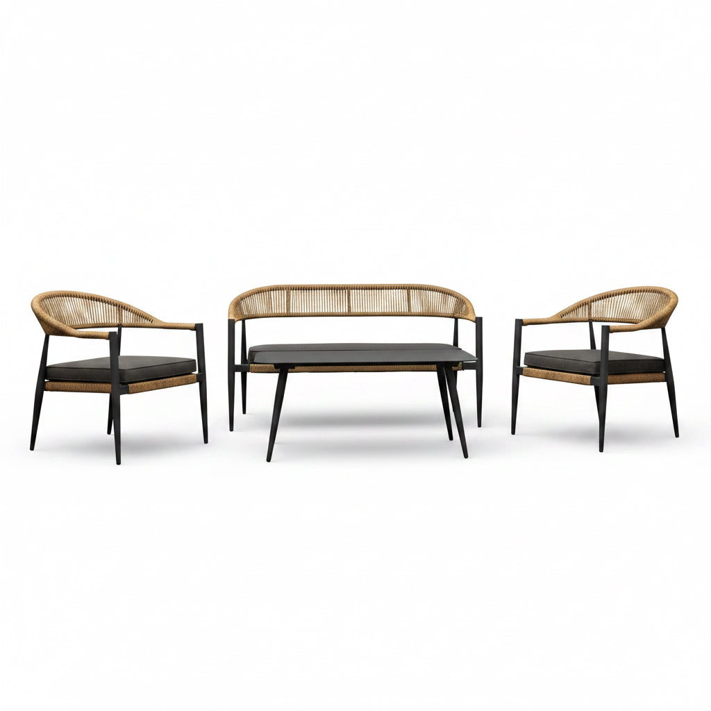 Oliver outdoor lounge set natural
