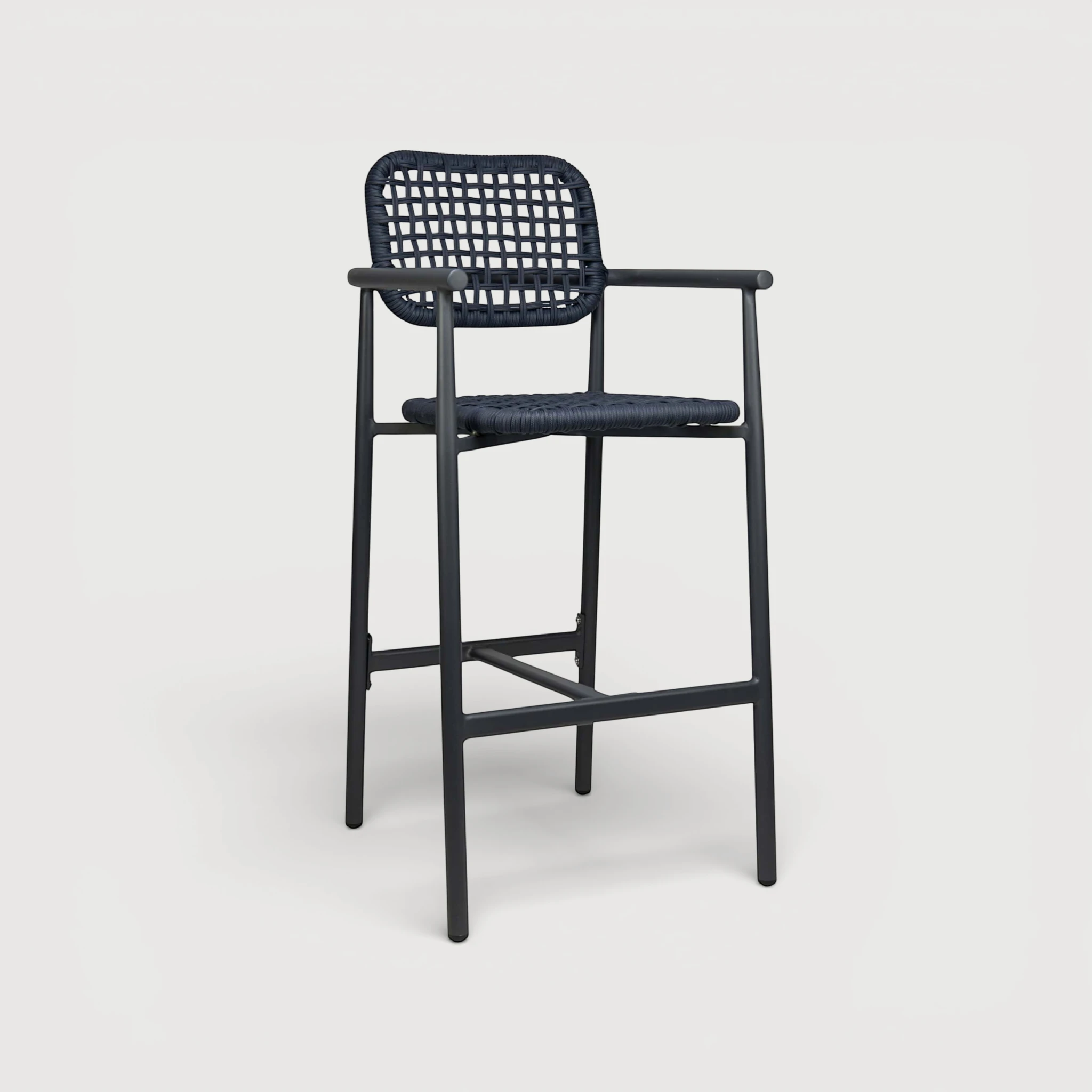 Charles low barstool navy