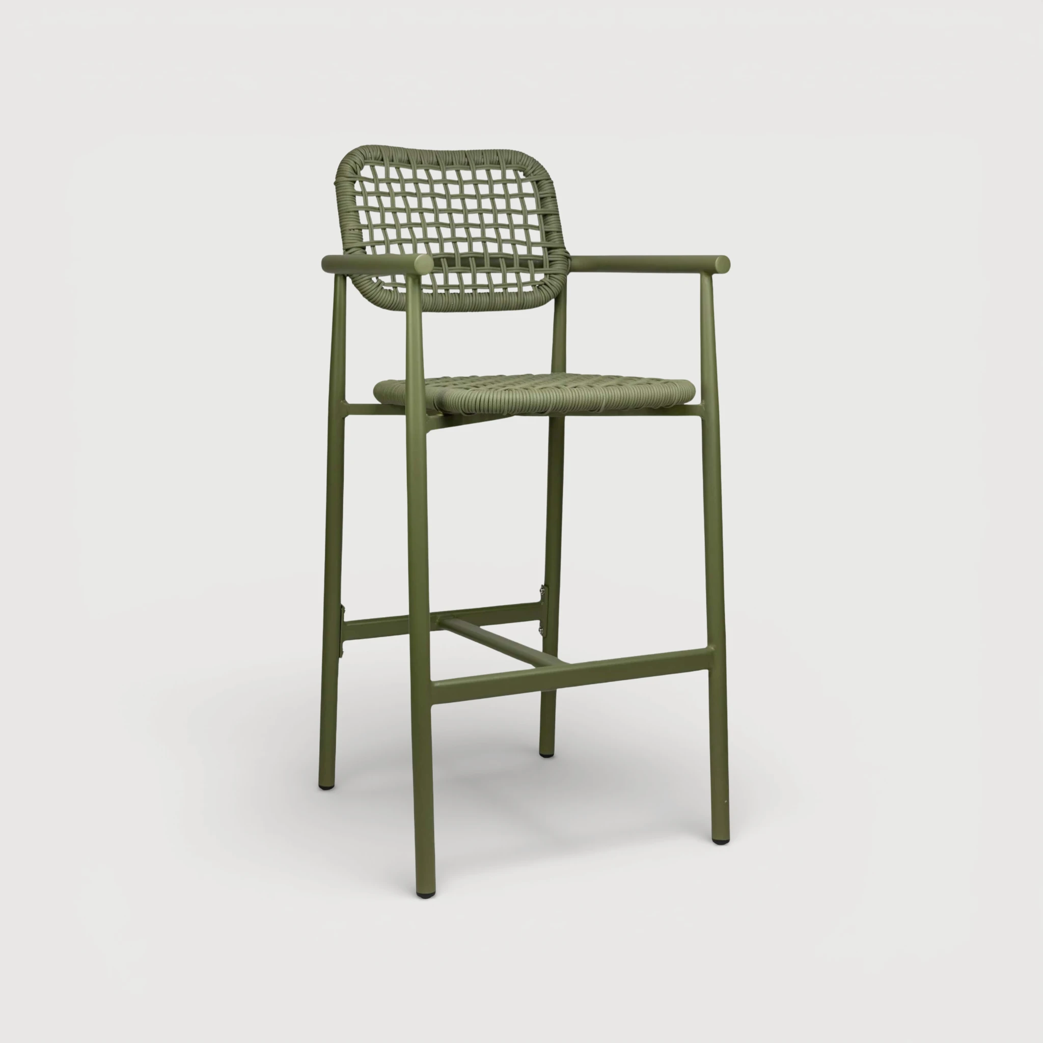 Charles low barstool green