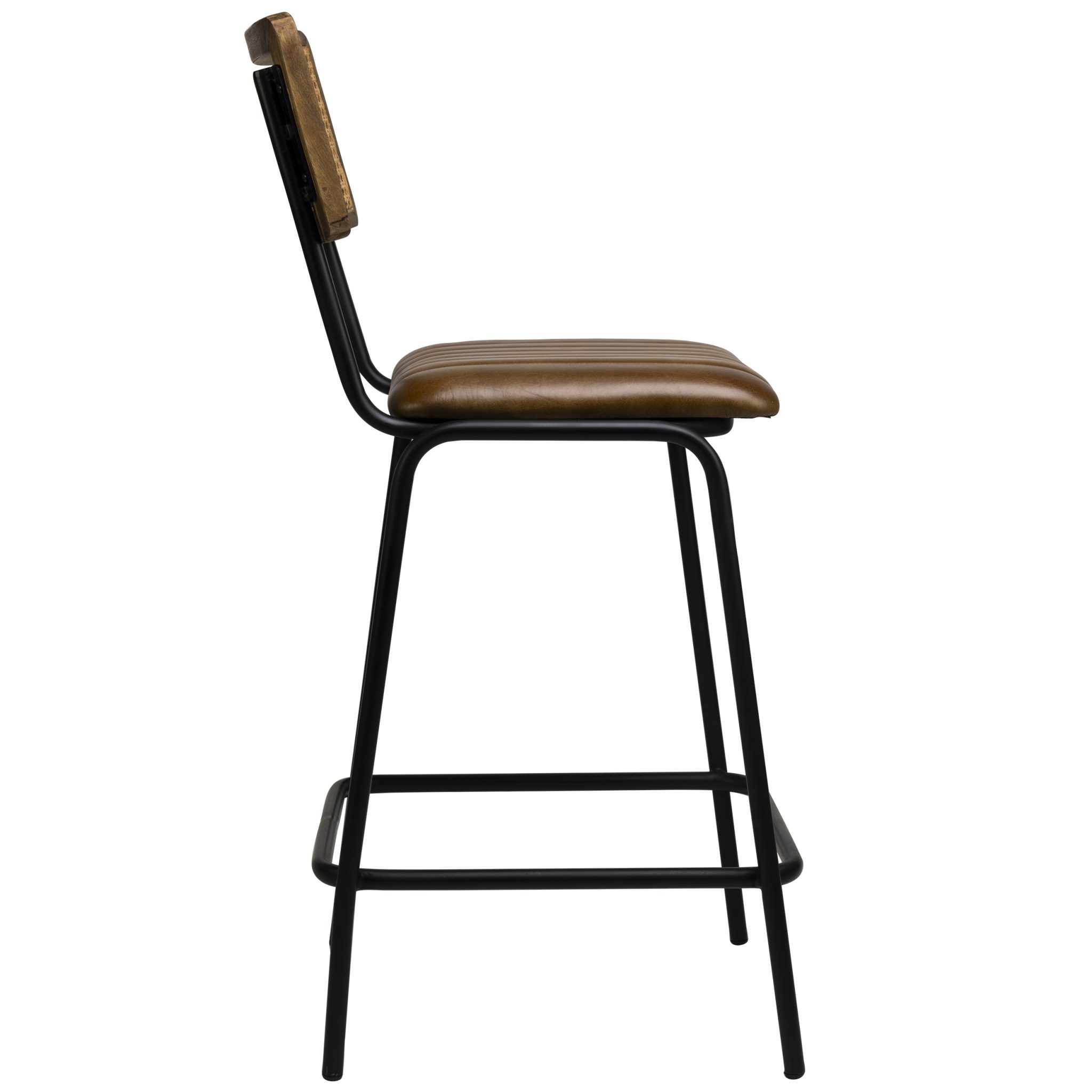 Jens low barstool cognac