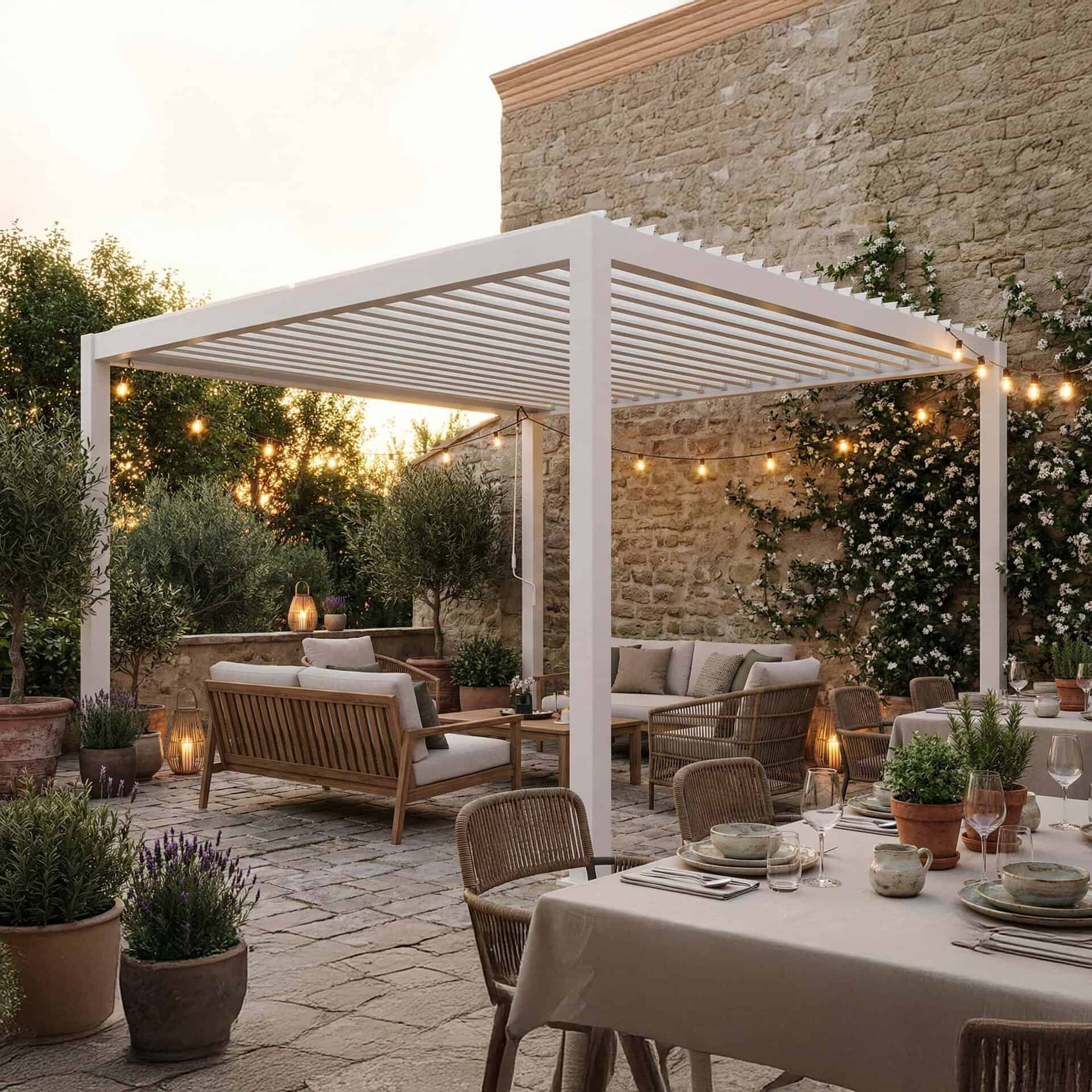 Pergola Eclipse – White 3X3.6 m