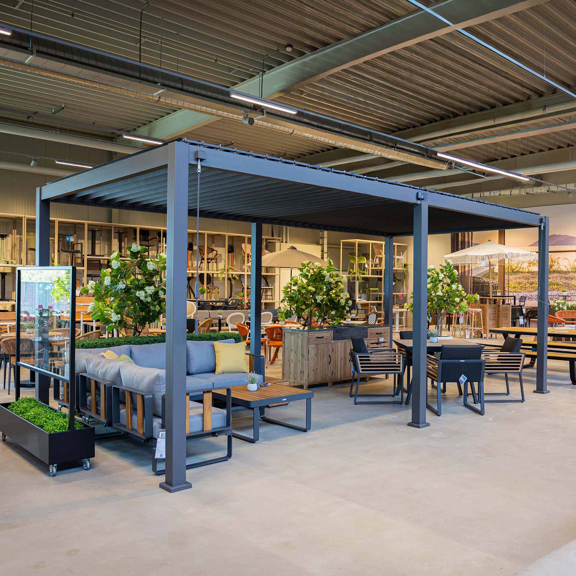 Pergola Eclipse Anthracite – 3X6 m