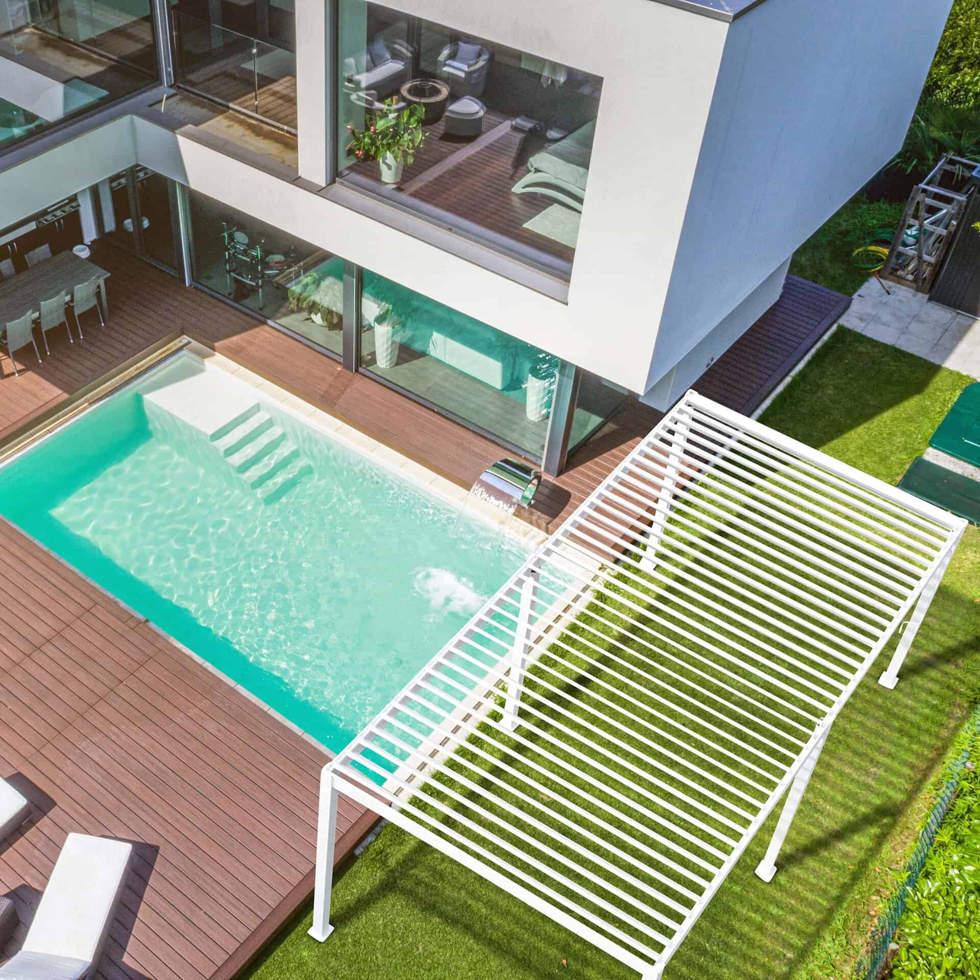 Pergola Eclipse– White – 3X6 m