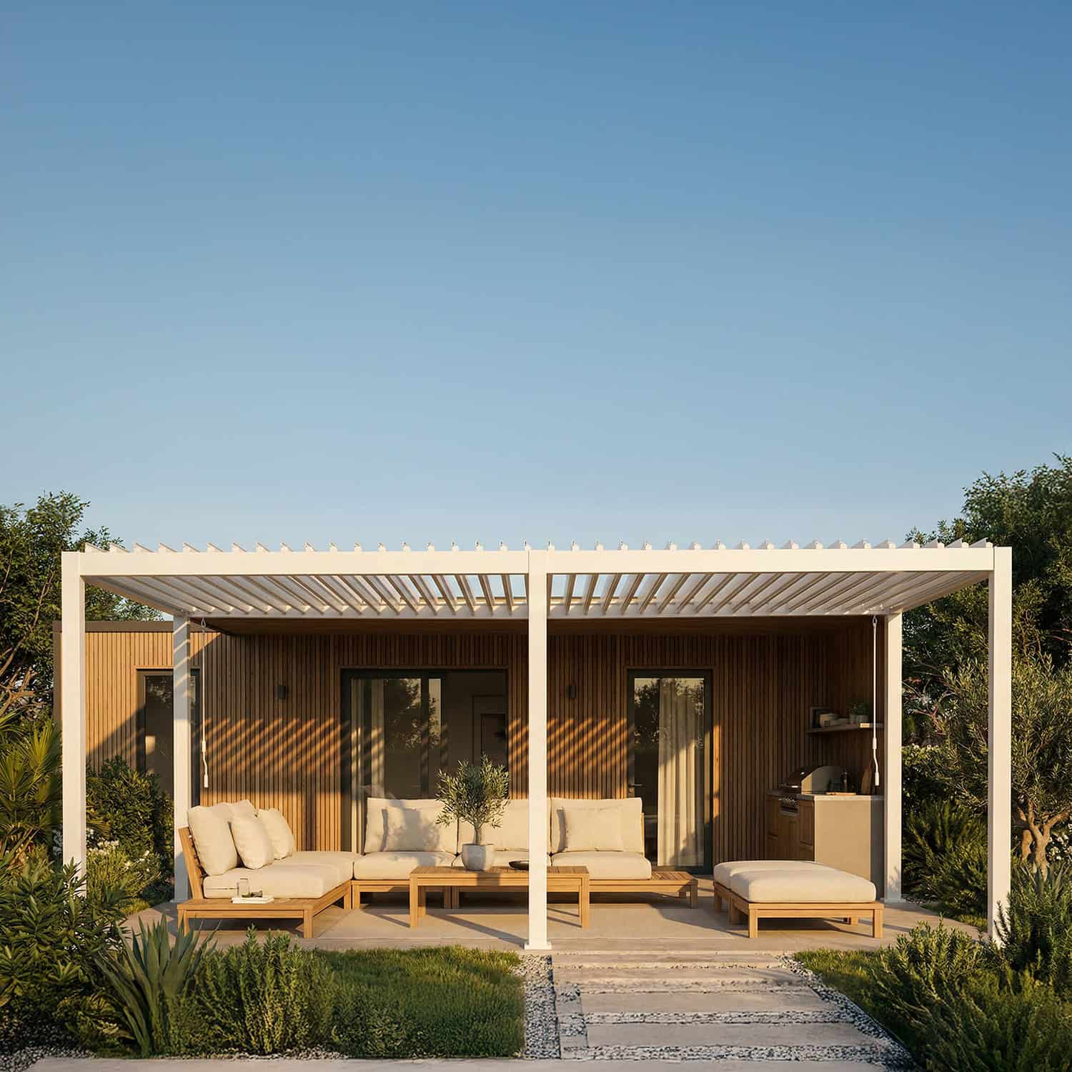 Pergola Eclipse– White – 3X6 m