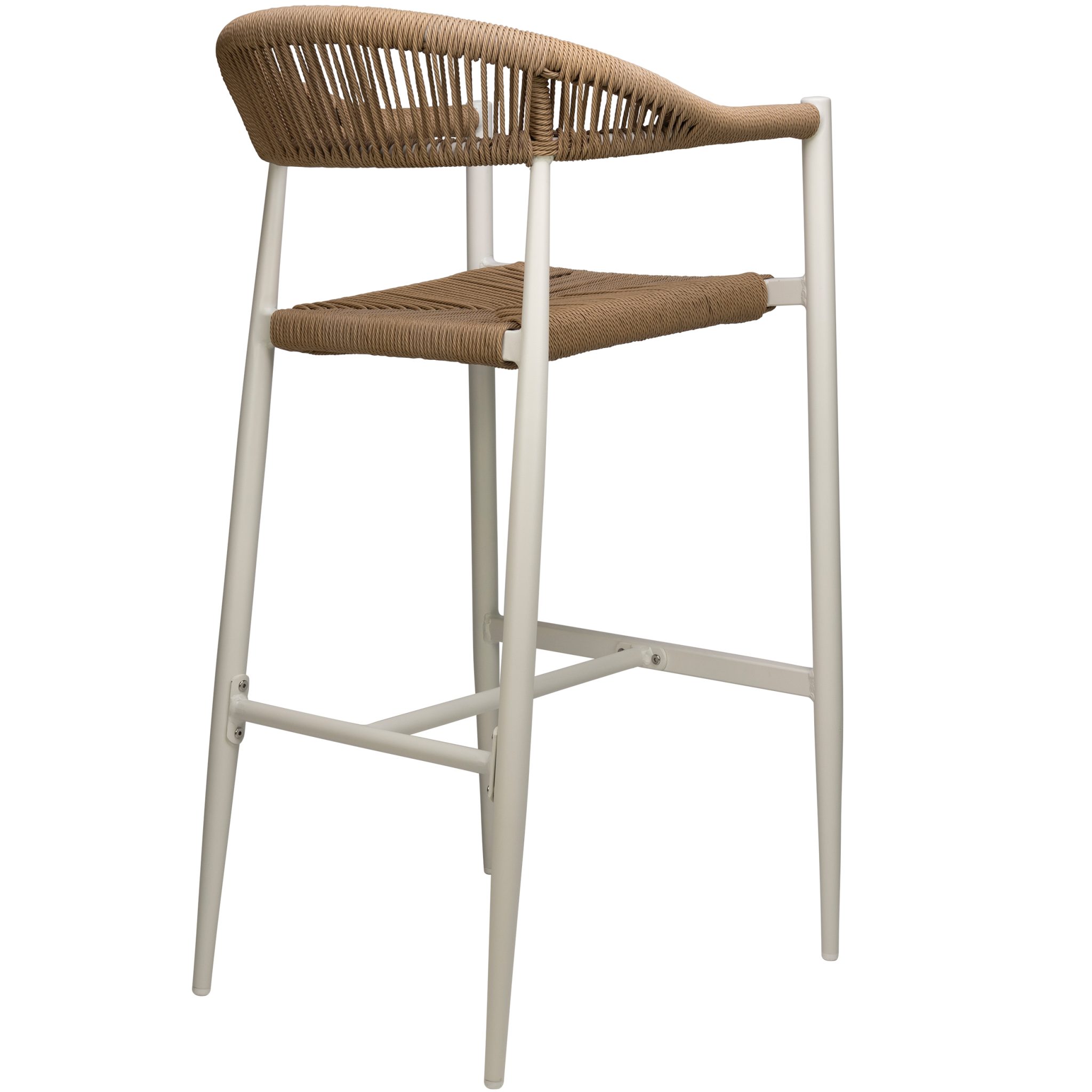 OLVIER BARSTOOL WHITE/NATURAL