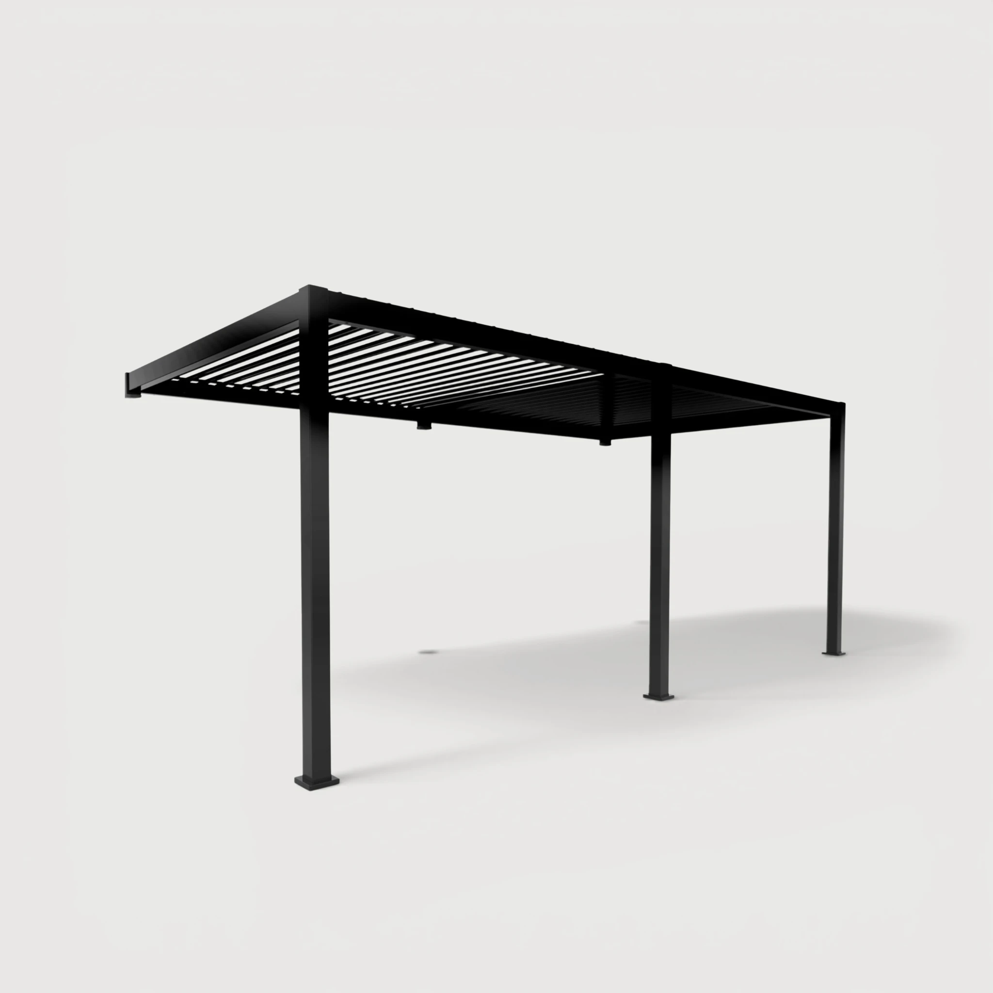 Pergola Eclipse – Wall-mounted Anthracite 3x6 m