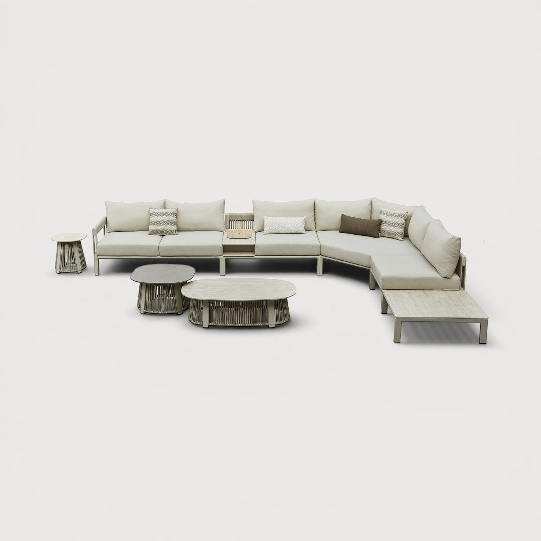 Paro kotni XL lounge set siv