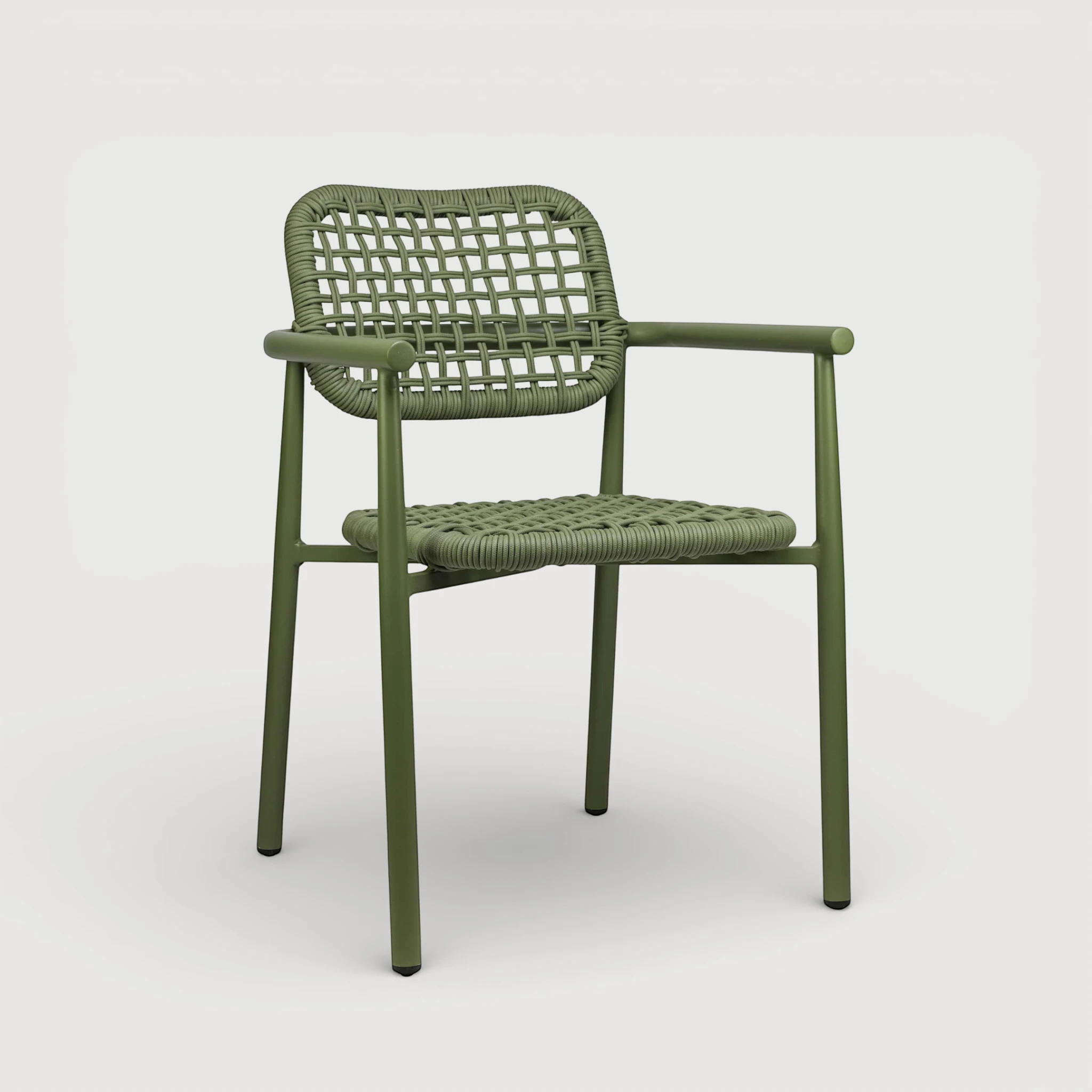 Charles zunanji stol zelen