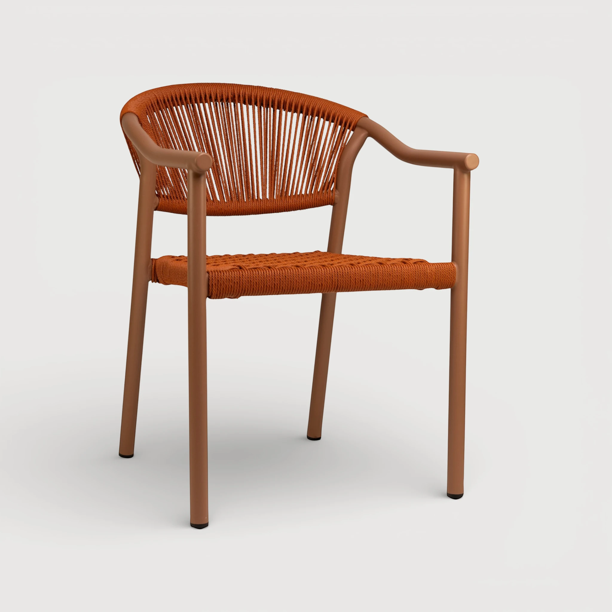 Jensen zunanji stol oranžen