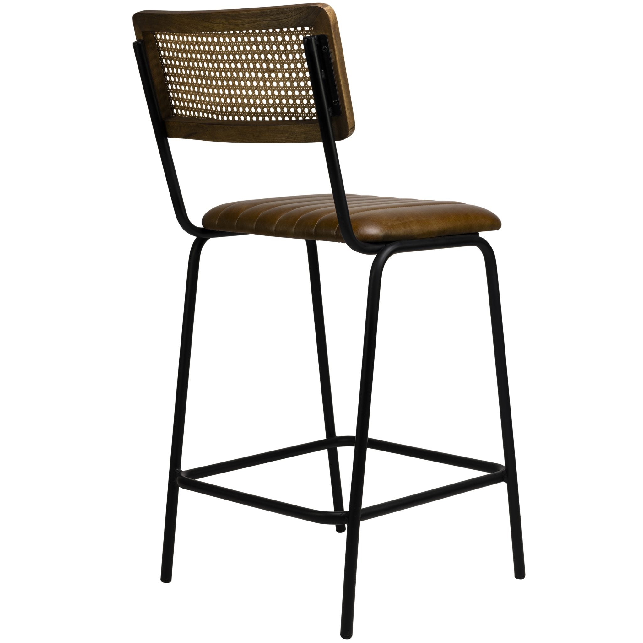 Jens low barstool cognac