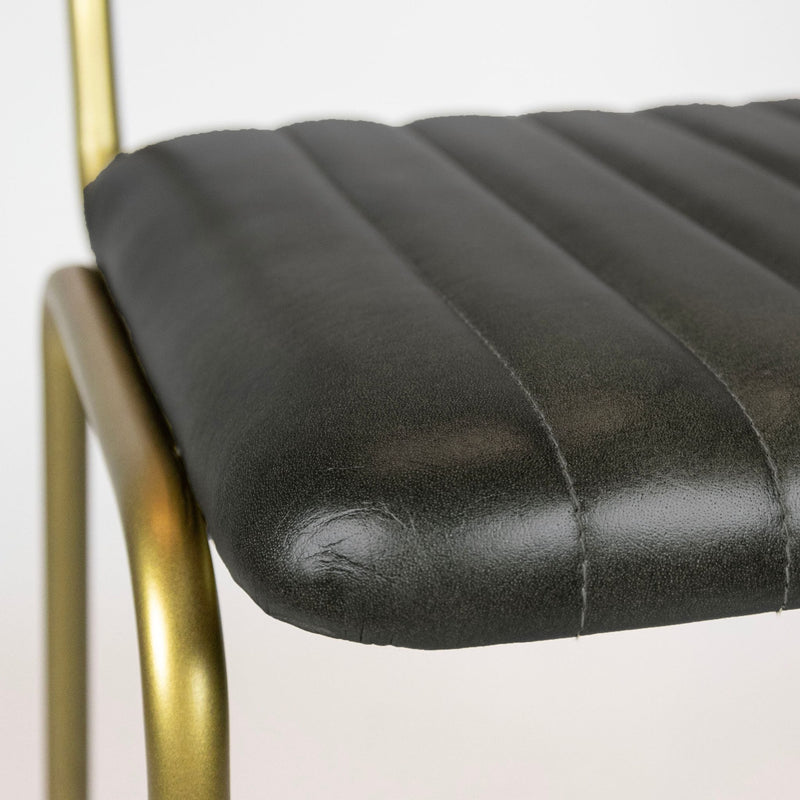 Jens low barstool black