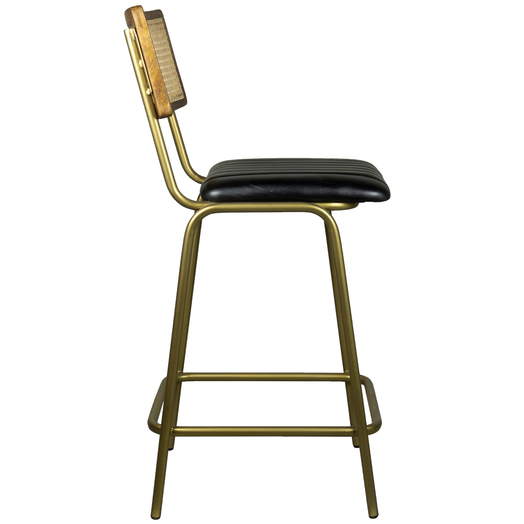 Jens low barstool black