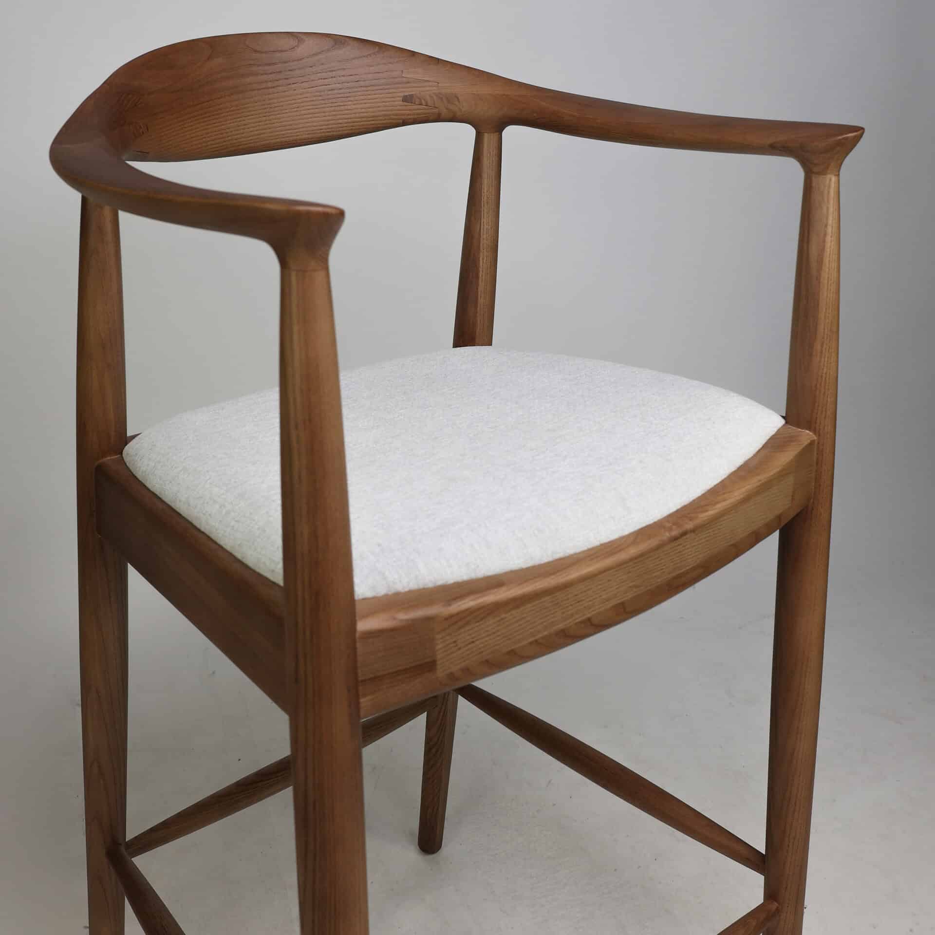 SCANDI BARSTOOL ASHWOOD LOW