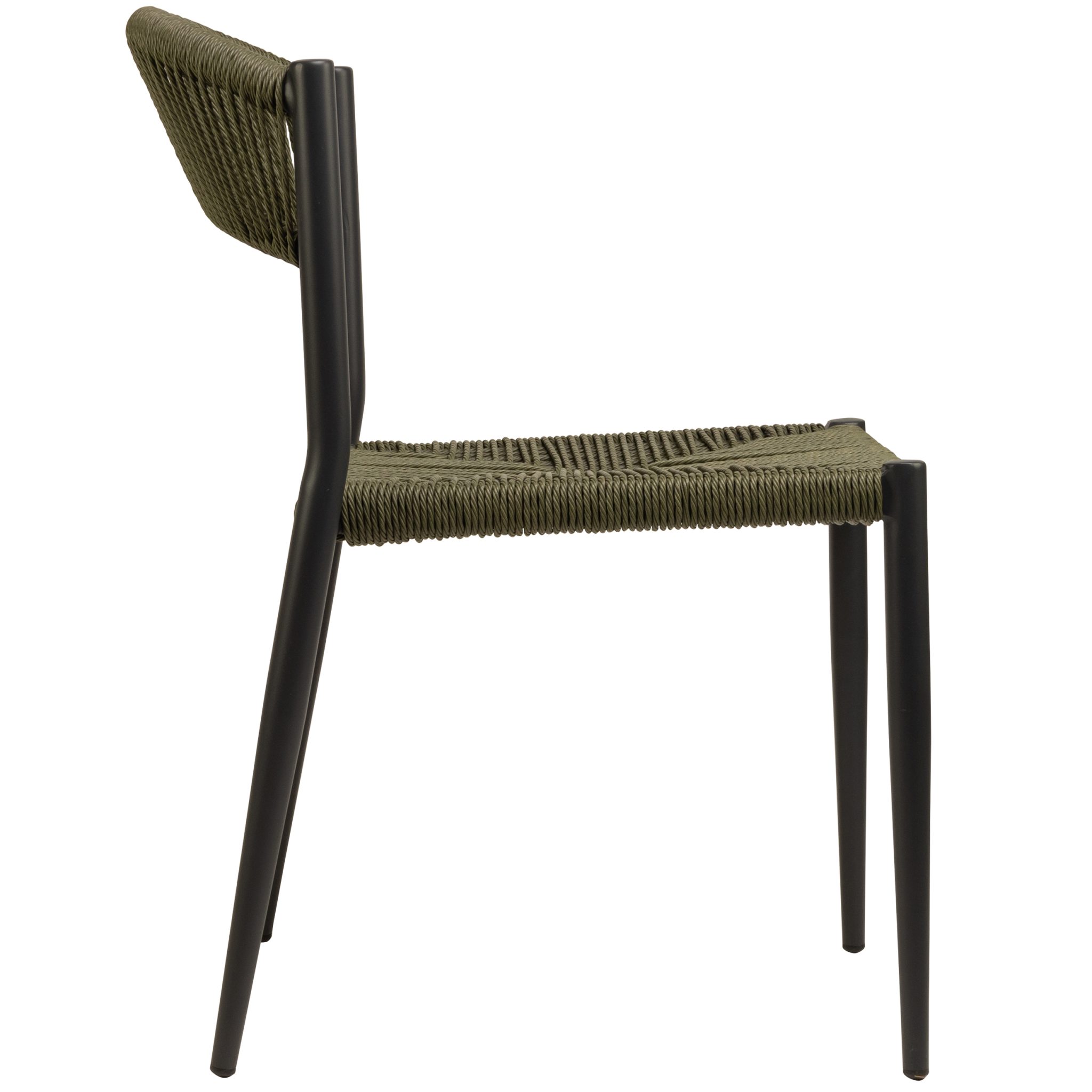 Oliver zunanji stol brez naslonjala za roke oliven