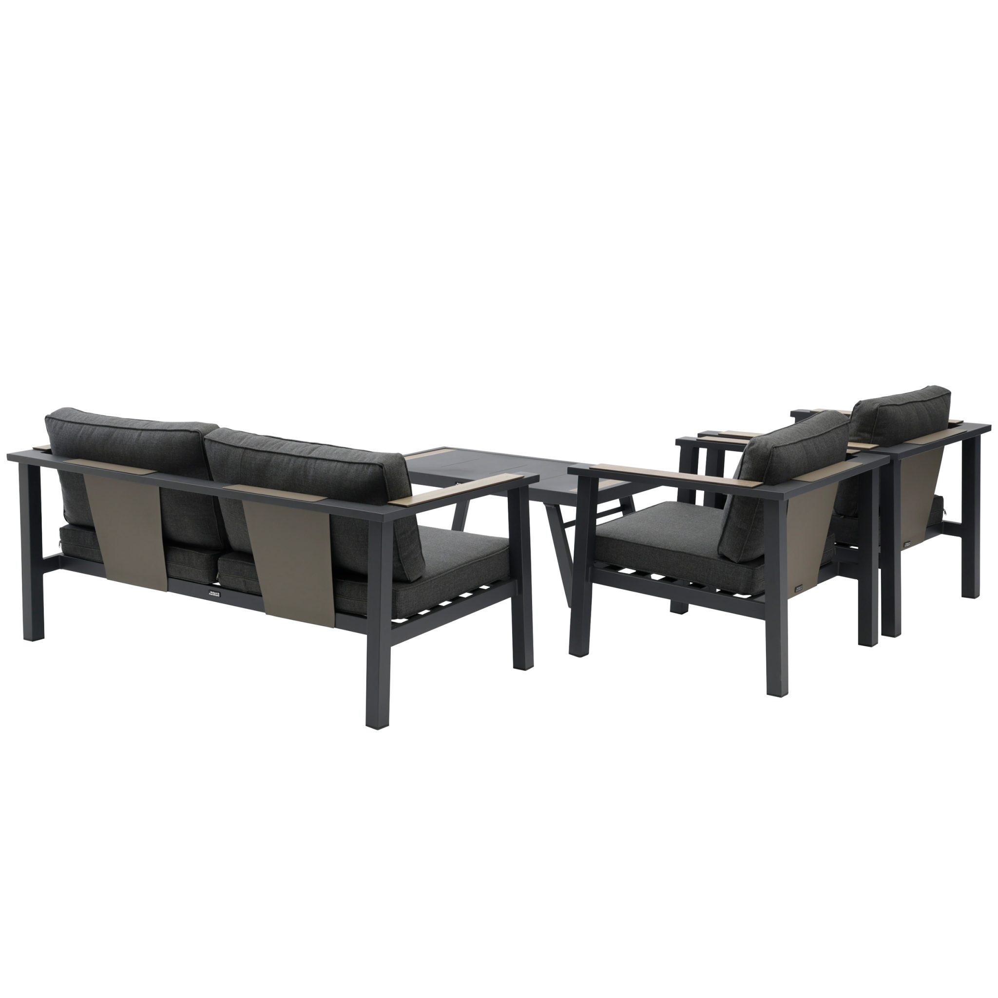 Boli outdoor lounge set anthracite