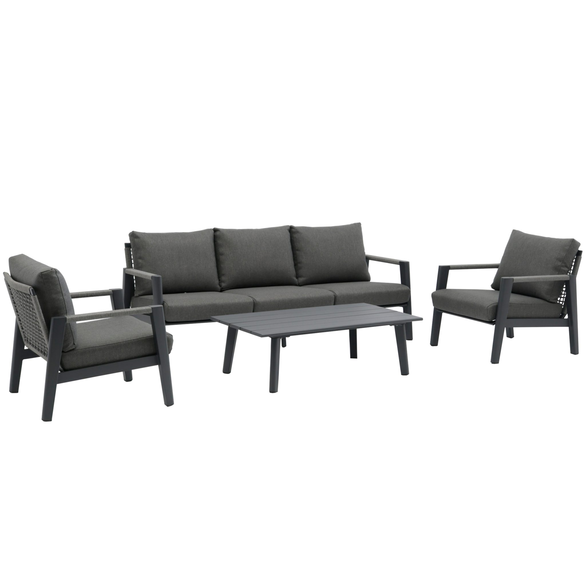 Boli outdoor lounge set anthracite