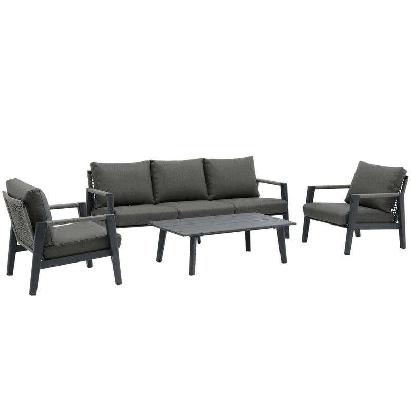 Boli outdoor lounge set anthracite