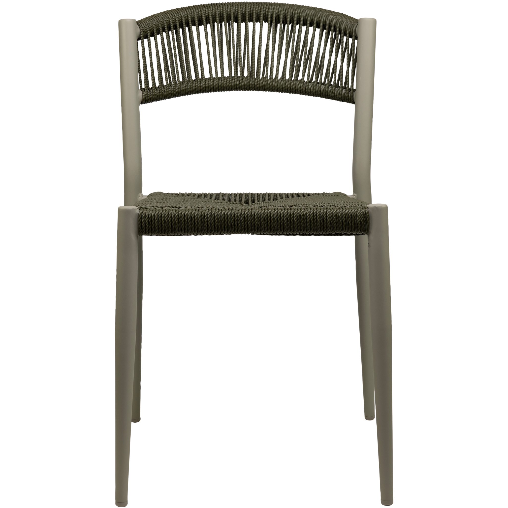 Oliver zunanji stol brez naslonjala za roke zelen