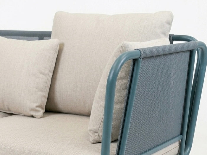 Maui corner lounge set blue