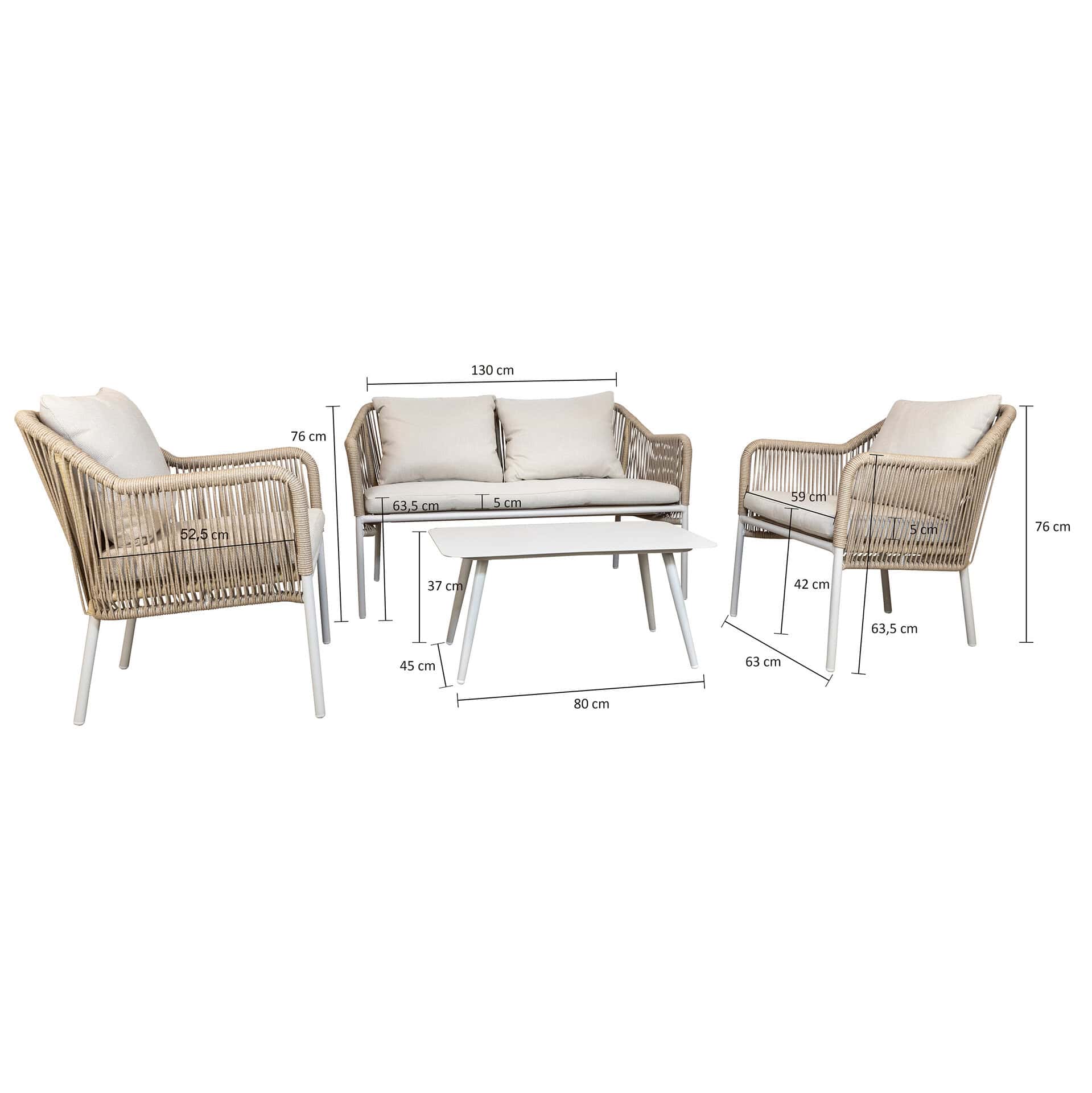 Balo outdoor lounge set beige