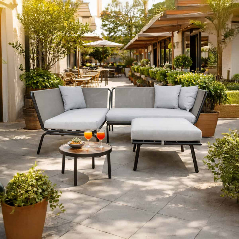 Maui corner lounge set anthracite