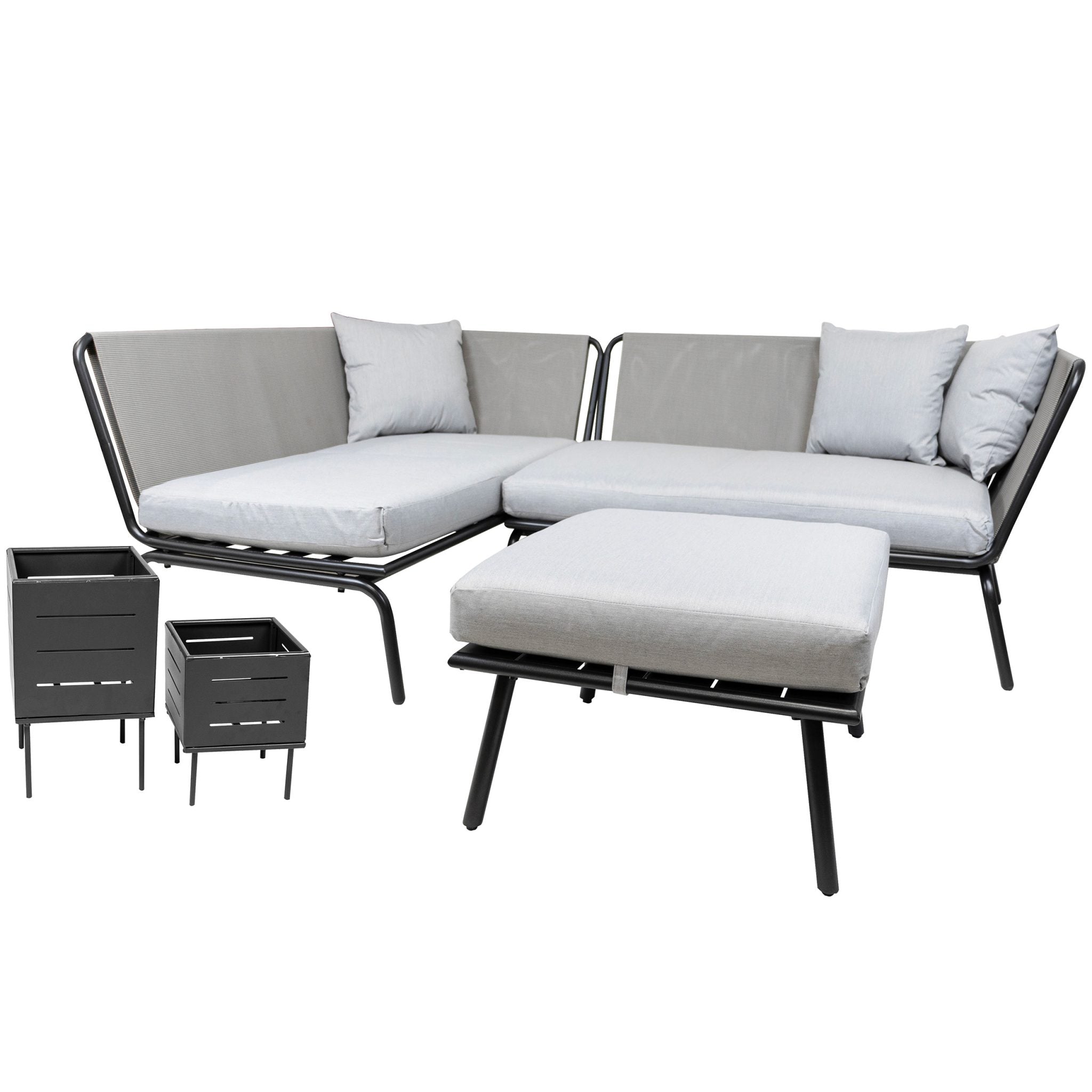 Maui corner lounge set anthracite
