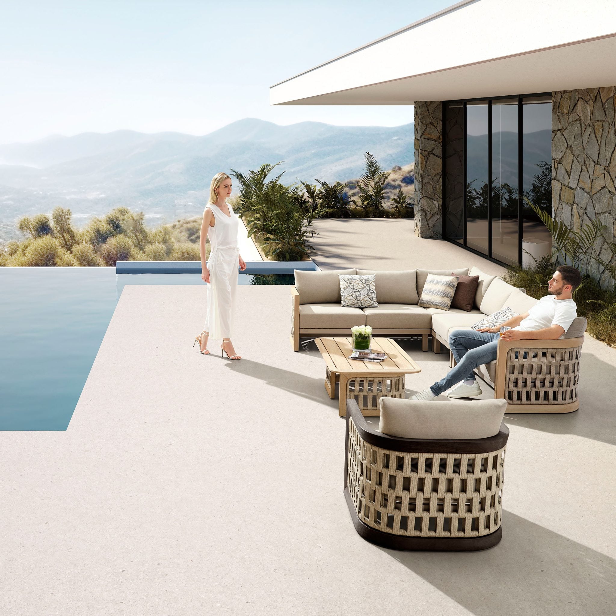 Rivo kotni lounge set