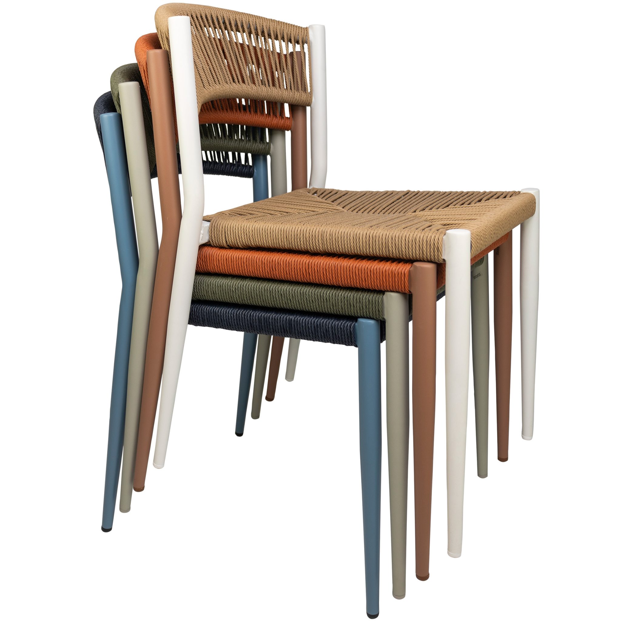 Oliver zunanji stol brez naslonjala za roke zelen